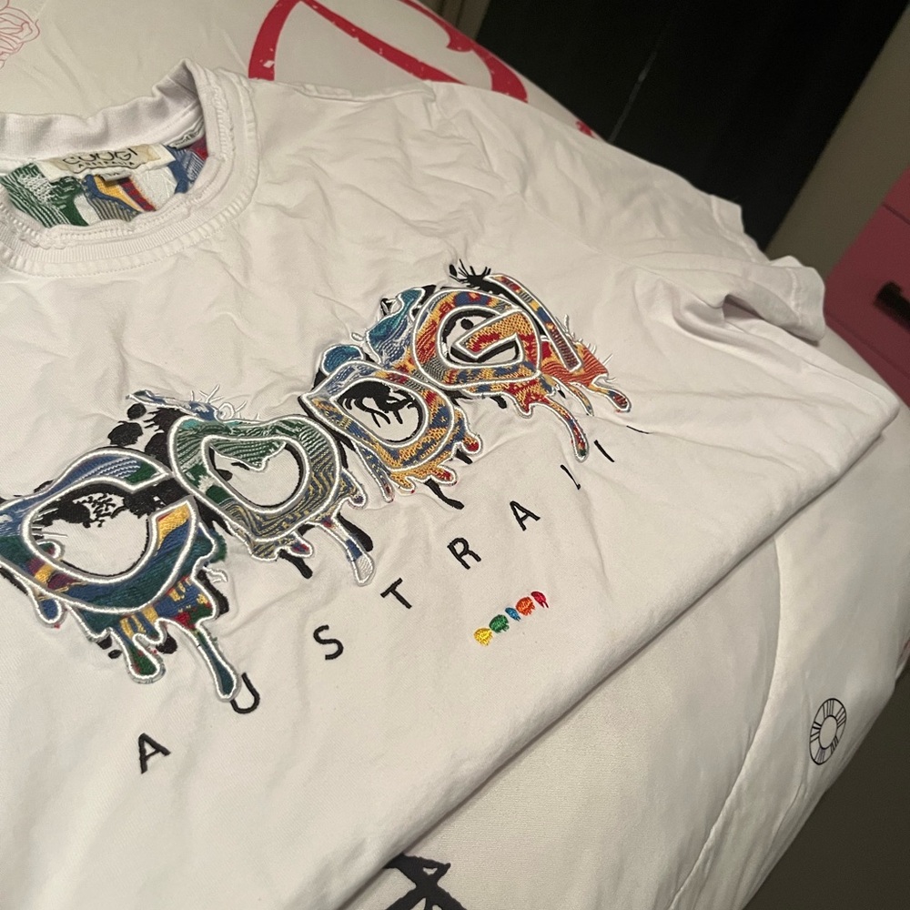 COOGI Multicolor Graphic White Tee
